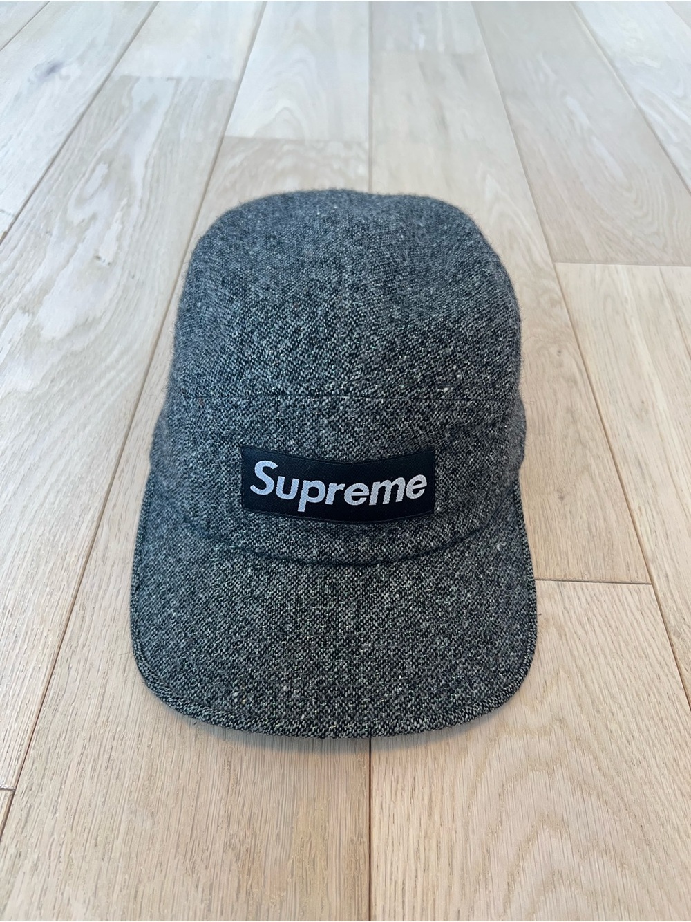 Supreme 5-Panel Wool Hat/Cap (Rare 2005) (Grey)